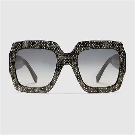 gucci sunglasses with rhinestones|authentic female gucci sunglasses.